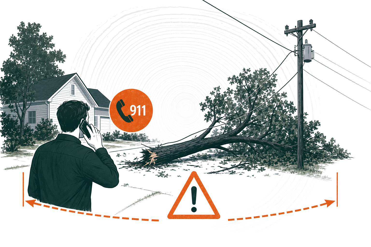 Illustration for What to do after a storm damages your trees